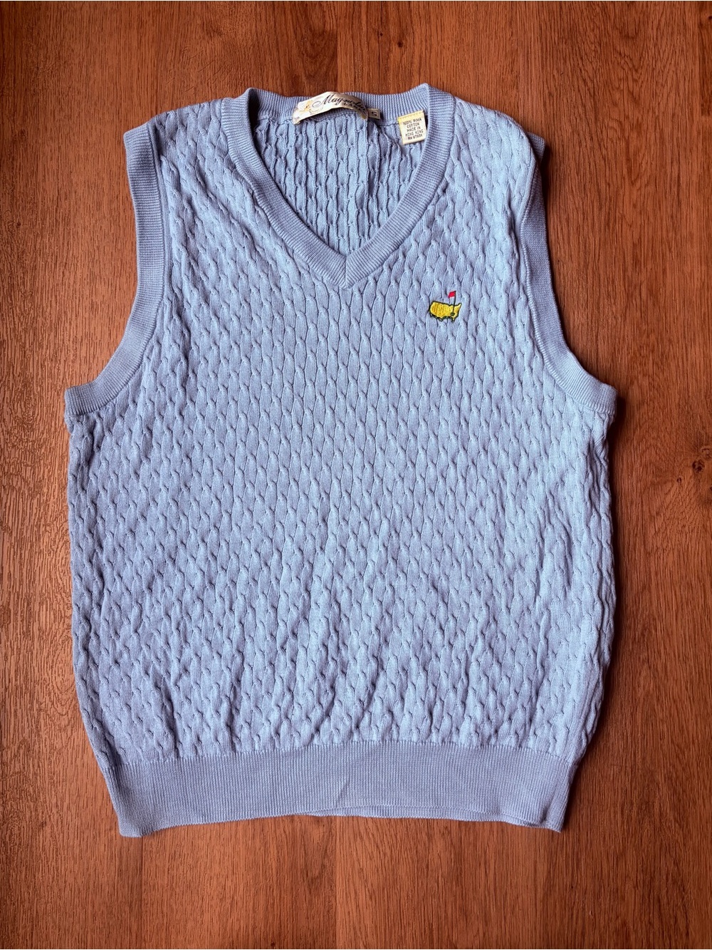 Magnolia Lane THE MASTERS Golf Sleeveless Knit Sweater Vest